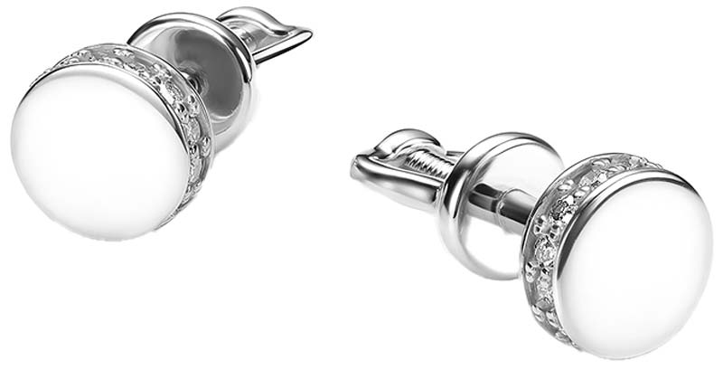 Серьги пусеты-гвоздики из белого золота Bellissima Tentazione S/1064-0220 с бриллиантами