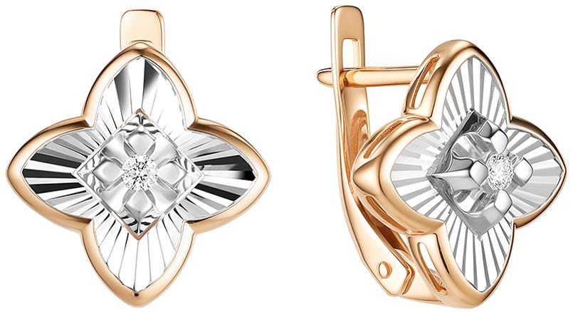 Золотые серьги Bellissima Tentazione S/1070-120 с бриллиантами