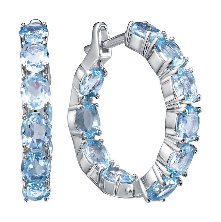 Серебряные серьги Bellissima Tentazione S/369/Ag-607/20 с топазами