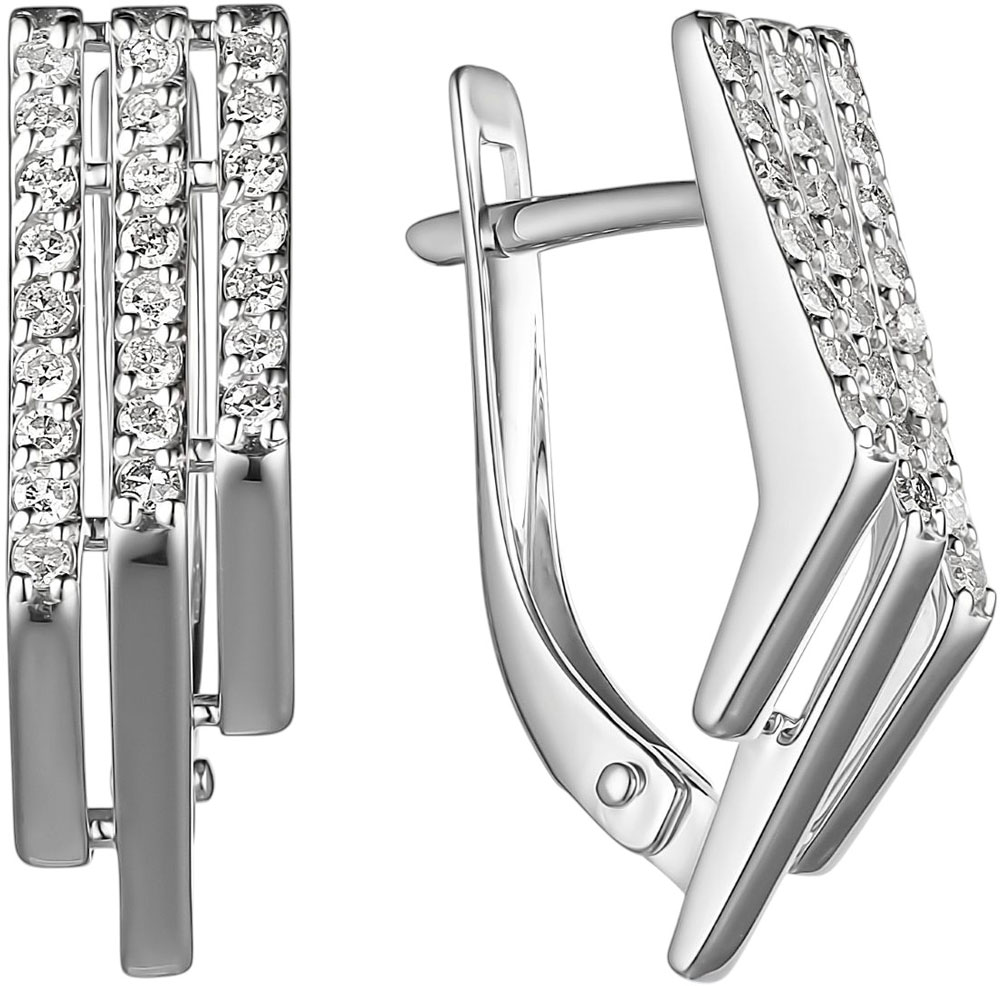Серьги из белого золота Bellissima Tentazione S/681-0220 с бриллиантами