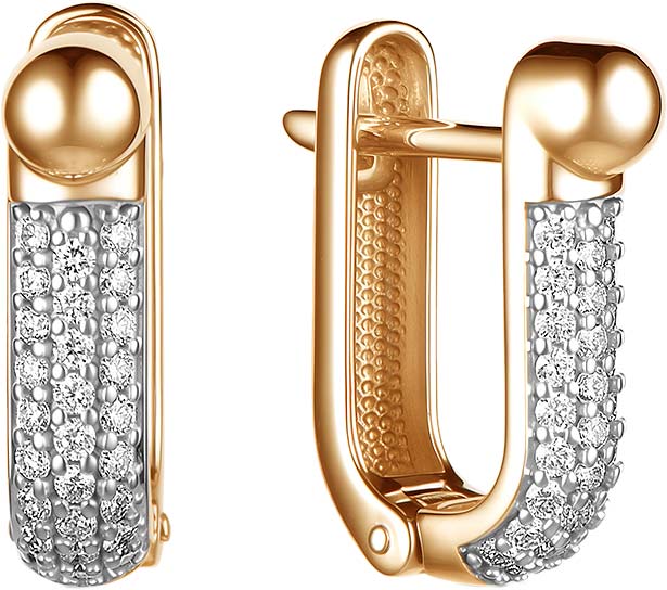 Золотые серьги Bellissima Tentazione S/931-0120 c бриллиантом