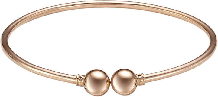 Золотой жесткий браслет BERGER 070019.