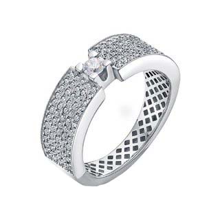 Золотое кольцо BERGER B110677 с фианитами