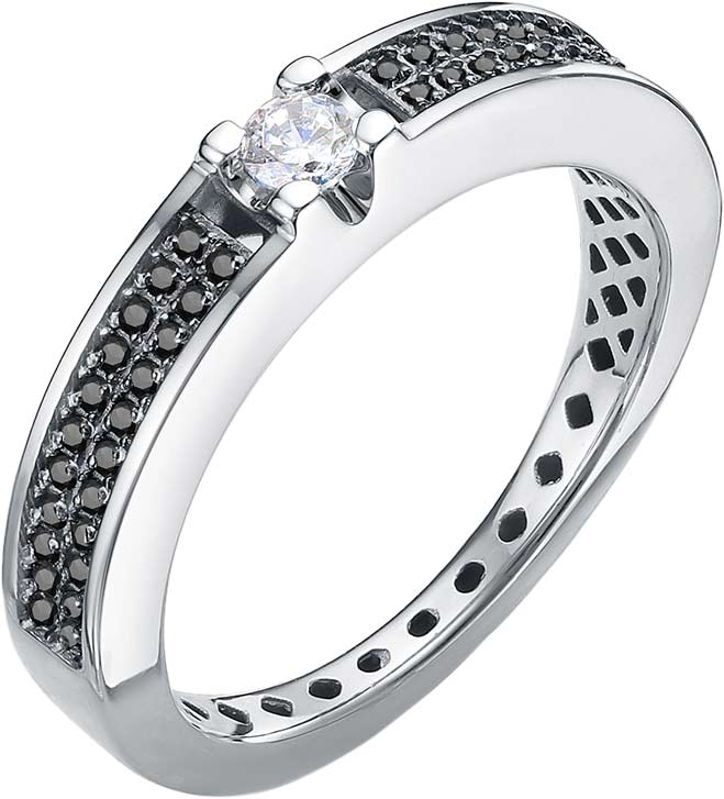 Кольцо из белого золота BERGER B110685-CH с фианитами