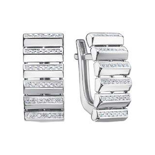 Серьги из белого золота BERGER B120889 с фианитами
