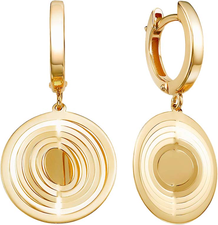 Золотые серьги с подвесками BERGER L120859