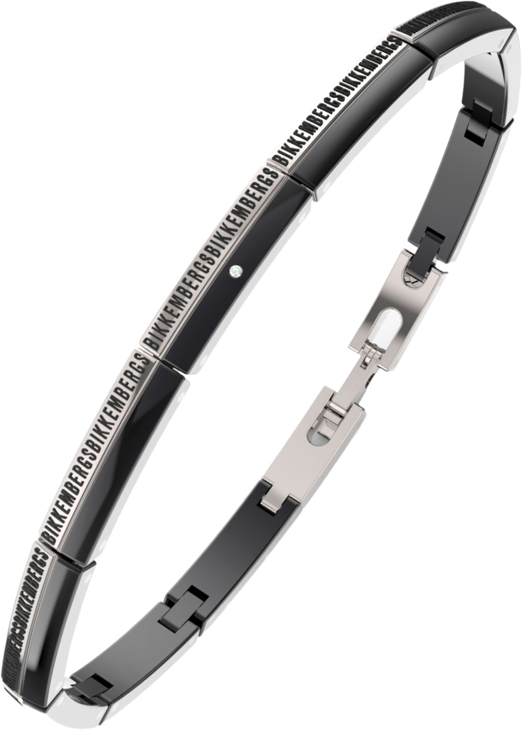 Мужской стальной браслет Bikkembergs BANB02BW с бриллиантом