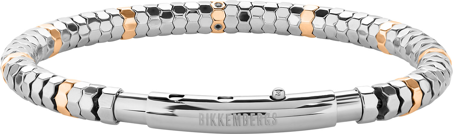 Мужской стальной браслет  Bikkembergs GEOB02WR с бриллиантами
