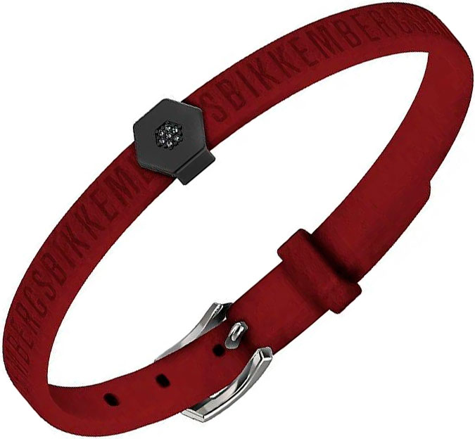 Мужской кожаный браслет Bikkembergs MU3B-LEA04-BD c бриллиантом