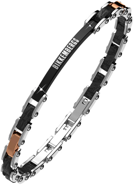 Мужской стальной браслет Bikkembergs WILB02WR с бриллиантами