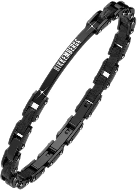 Мужской стальной браслет Bikkembergs WILB04BB с бриллиантами