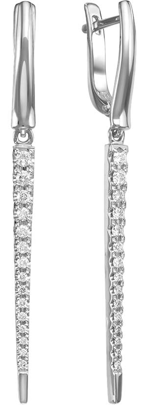 Золотые серьги Brilliant Style Jewelry 3445-21001 c бриллиантом