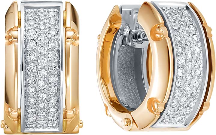 Золотые серьги Brilliant Style Jewelry 4279-210 c бриллиантом