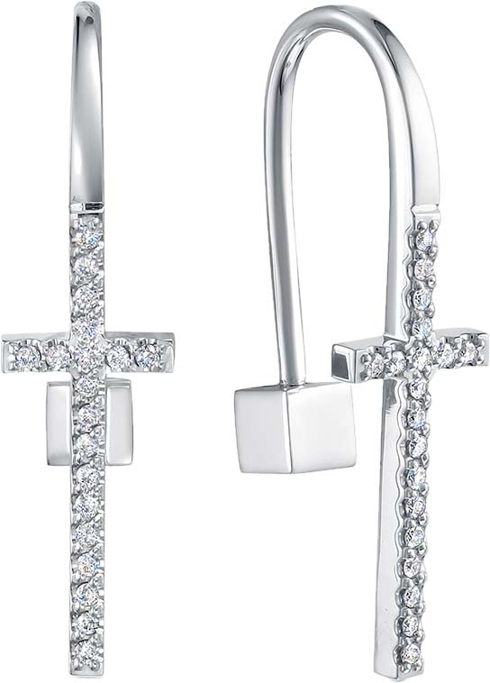 Золотые серьги Brilliant Style Jewelry 4299-21001 c бриллиантом