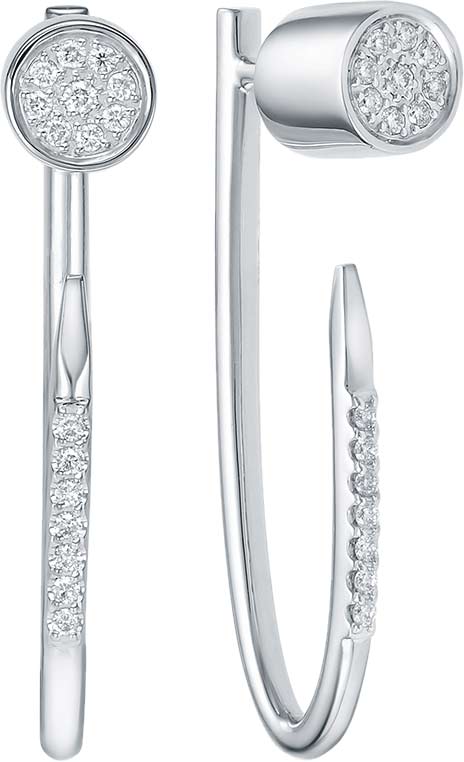 Золотые серьги Brilliant Style Jewelry 4345-21001 c бриллиантом