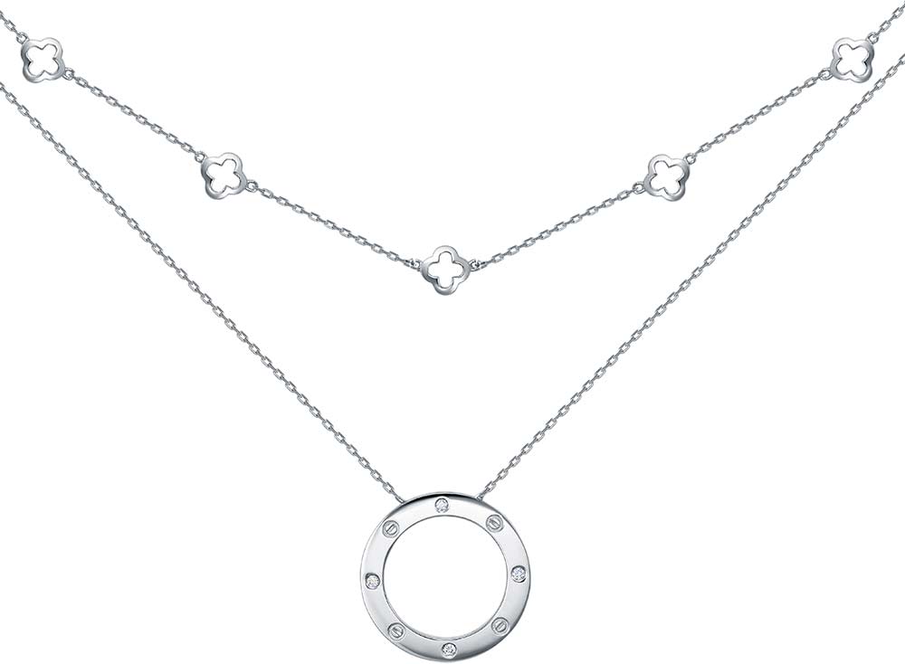 Золотое колье Brilliant Style Jewelry 4455-51001 c бриллиантом