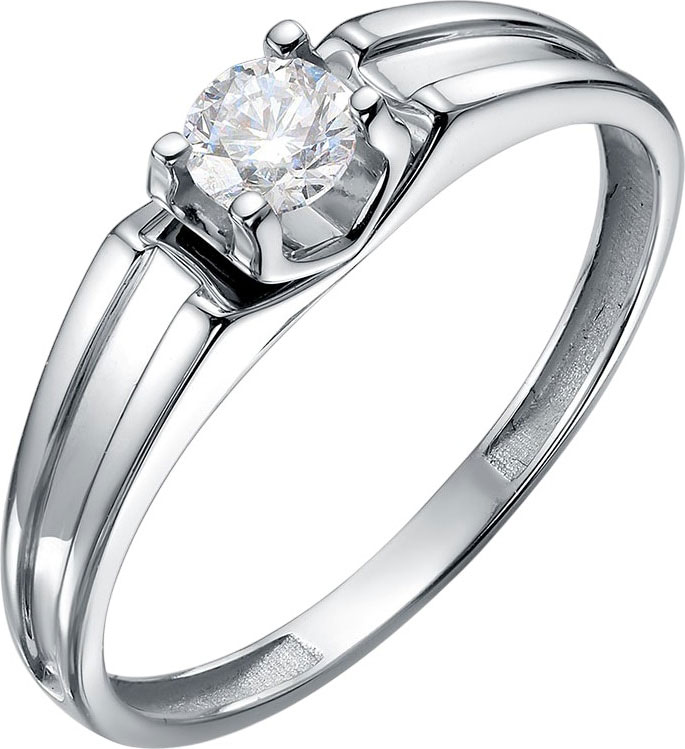 Помолвочное кольцо из белого золота BUBLIK JEWELRY BR1000081010W с бриллиантом