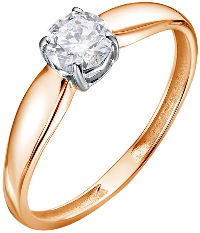 Золотое помолвочное кольцо BUBLIK JEWELRY BR1000101010 с выращенным бриллиантом