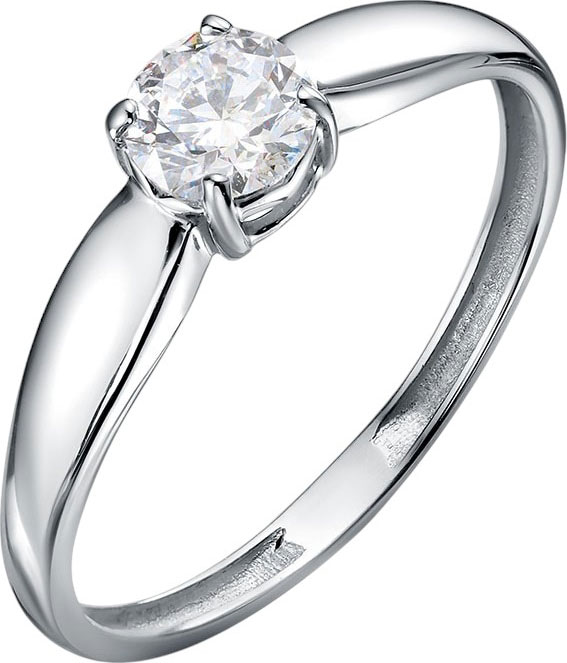 Помолвочное кольцо из белого золота BUBLIK JEWELRY BR1000101010W с бриллиантом