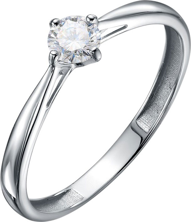 Помолвочное кольцо из белого золота BUBLIK JEWELRY BR1000111010W с бриллиантом