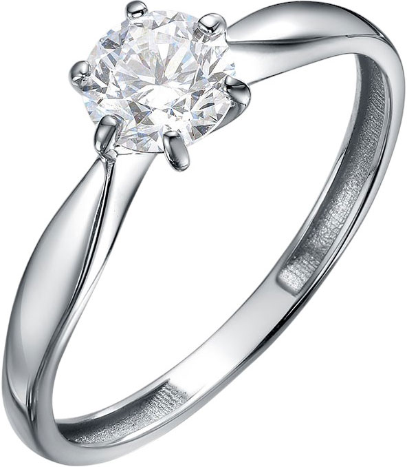 Помолвочное кольцо из белого золота BUBLIK JEWELRY BR1000141010W с бриллиантом