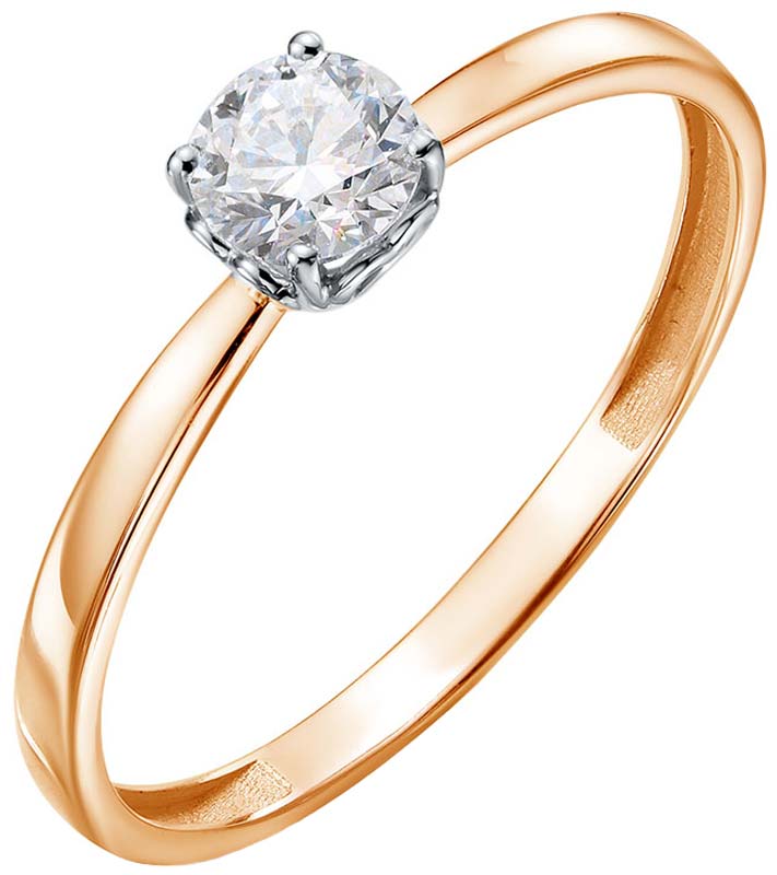 Золотое помолвочное кольцо BUBLIK JEWELRY BR1000171010 с выращенным бриллиантом