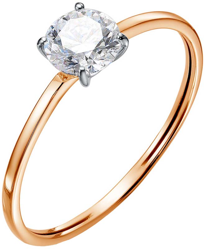 Золотое помолвочное кольцо BUBLIK JEWELRYBR 1132371010 с выращенным бриллиантом