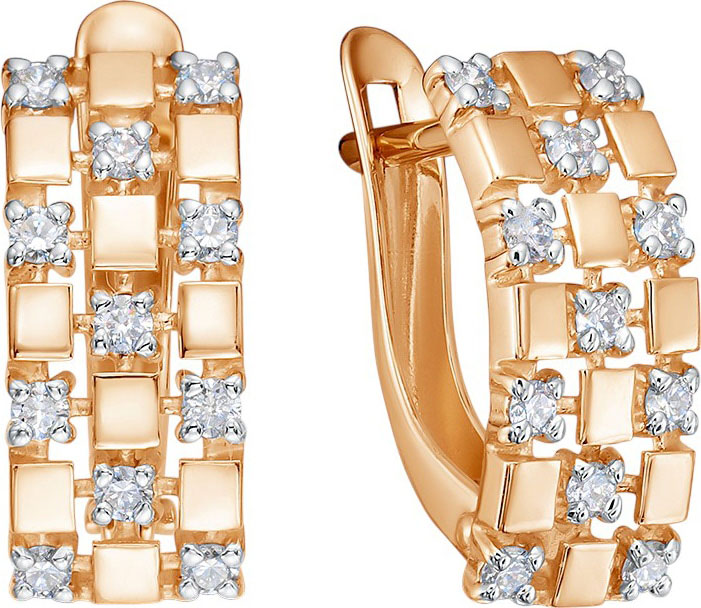 Золотые серьги BUBLIK JEWELRY BR2000491010 с бриллиантами