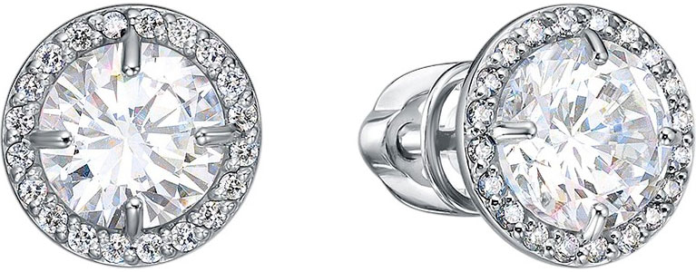 Серьги пусеты-гвоздики из белого золота BUBLIK JEWELRY BR2180271010W с бриллиантами