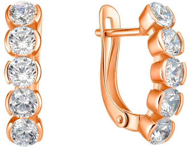 Золотые серьги BUBLIK JEWELRY BR2181031010 с выращенными бриллиантами