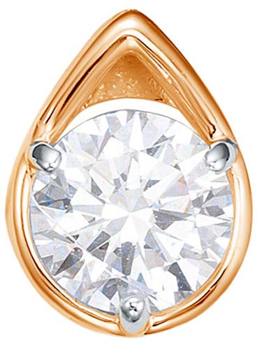 Золотая подвеска BUBLIK JEWELRY BR3110661010 с выращенным бриллиантом