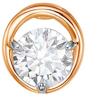 Золотая подвеска BUBLIK JEWELRY BR3110681010 с выращенным бриллиантом
