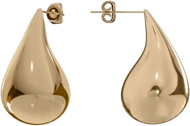 Стальные серьги BURKER BRITT-EARRINGS-GOLD