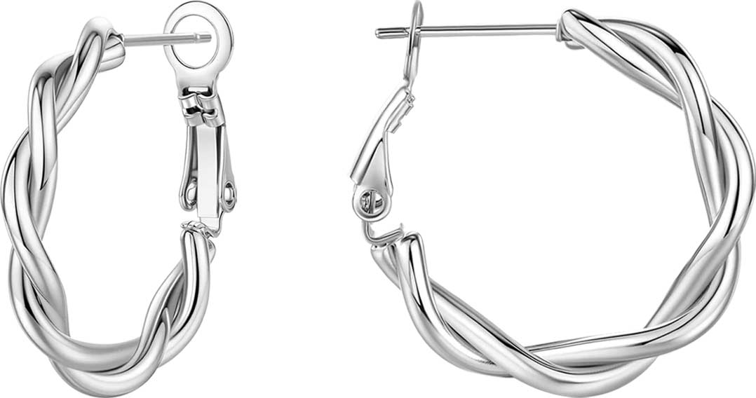�������� ������ ������ ����� BURKER CASSIE-EARRINGS-SILVER