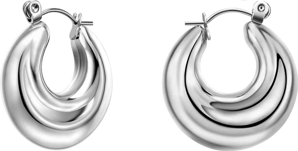 �������� ������ ������ BURKER ELORA-EARRINGS-SILVER