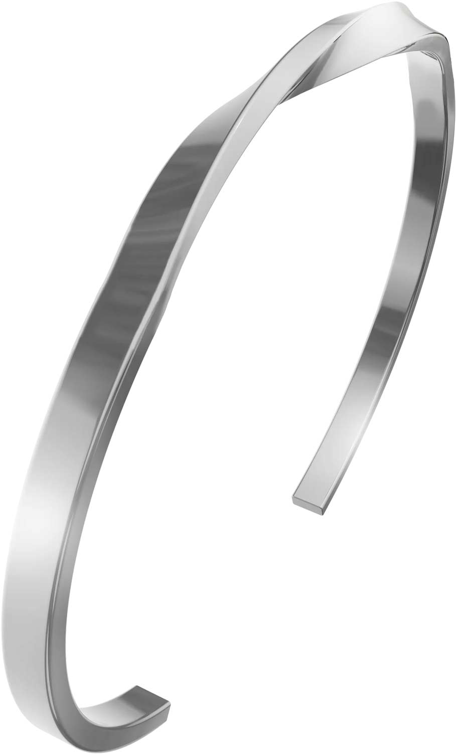 Стальной жесткий открытый браслет BURKER EVE-BRACELET-SILVER