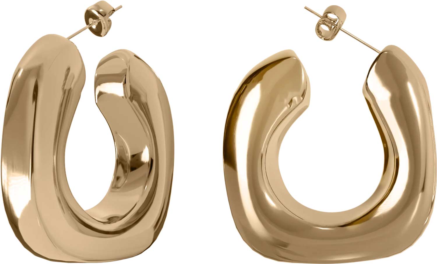 Стальные серьги BURKER FAYE-EARRINGS-GOLD