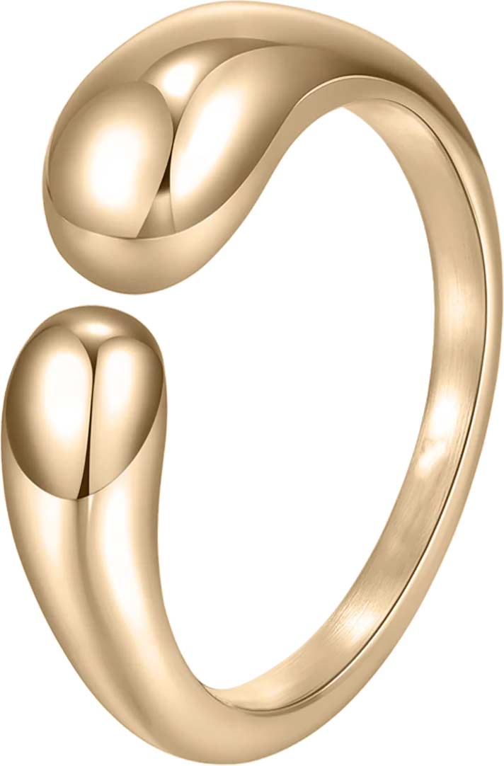 Стальное открытое кольцо BURKER LIRENA-RING-GOLD