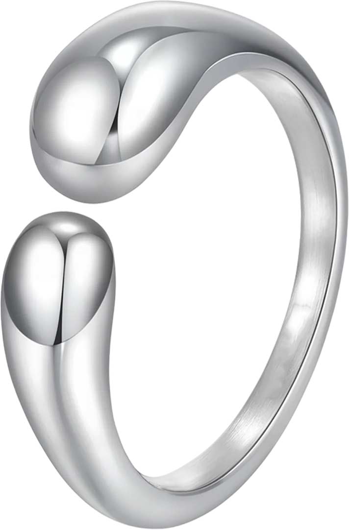 Стальное открытое кольцо BURKER LIRENA-RING-SILVER