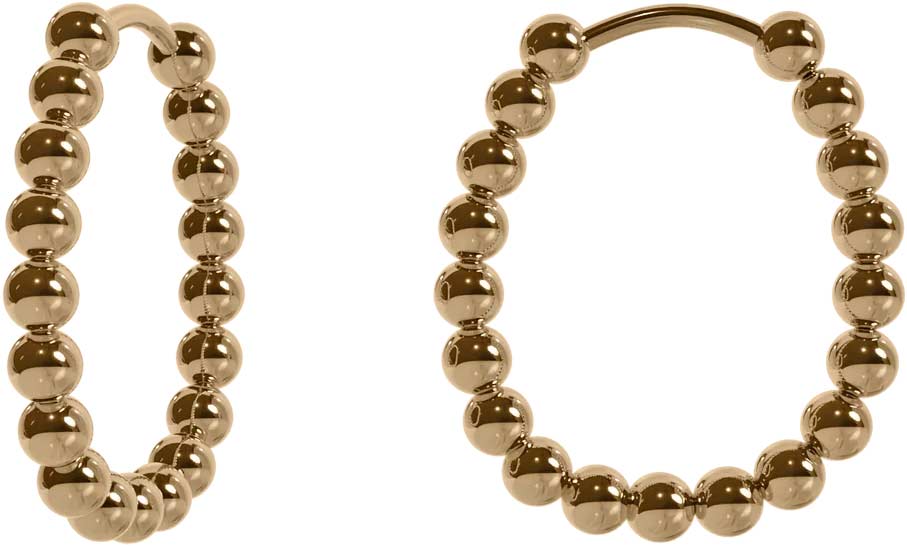 Стальные серьги BURKER LIZ-EARRINGS-GOLD