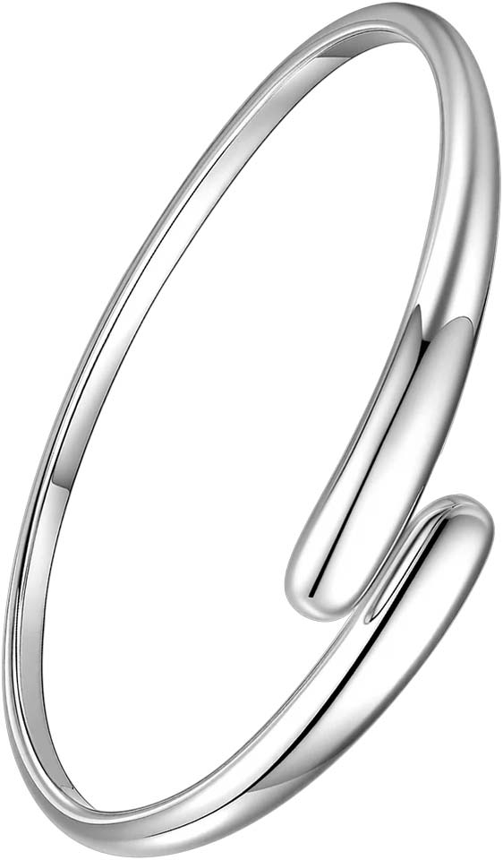 Стальной жесткий браслет BURKER MAGGY-BRACELET-SILVER
