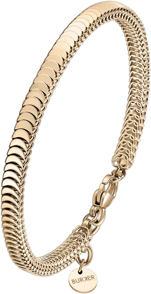 Стальной браслет цепь BURKER NYLAH-BRACELET-GOLD