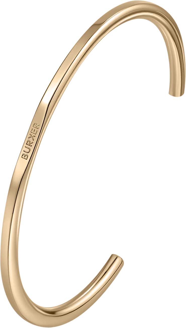Стальной жесткий открытый браслет BURKER VIOLET-PETITE-BRACELET-GOLD