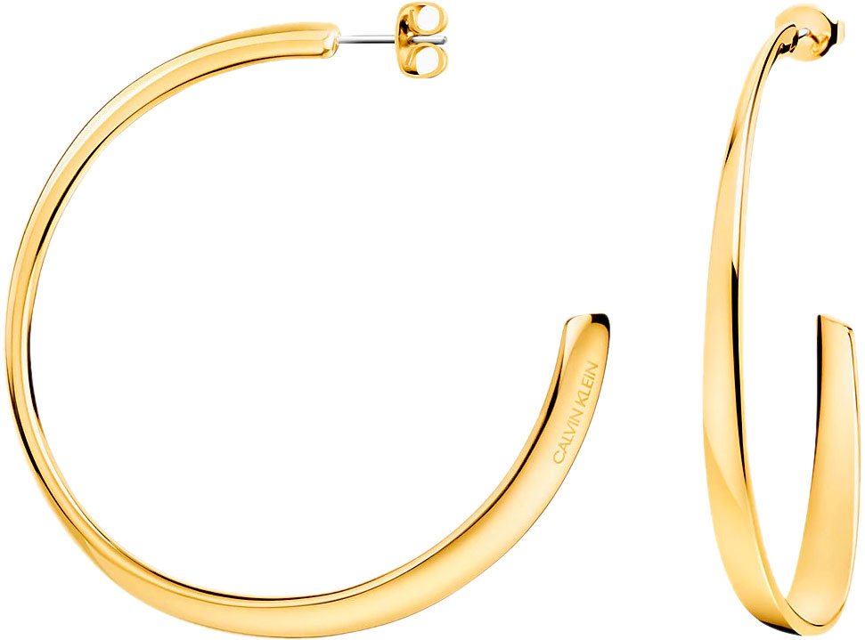 Стальные серьги полукольца Calvin Klein KJ8QJE100100