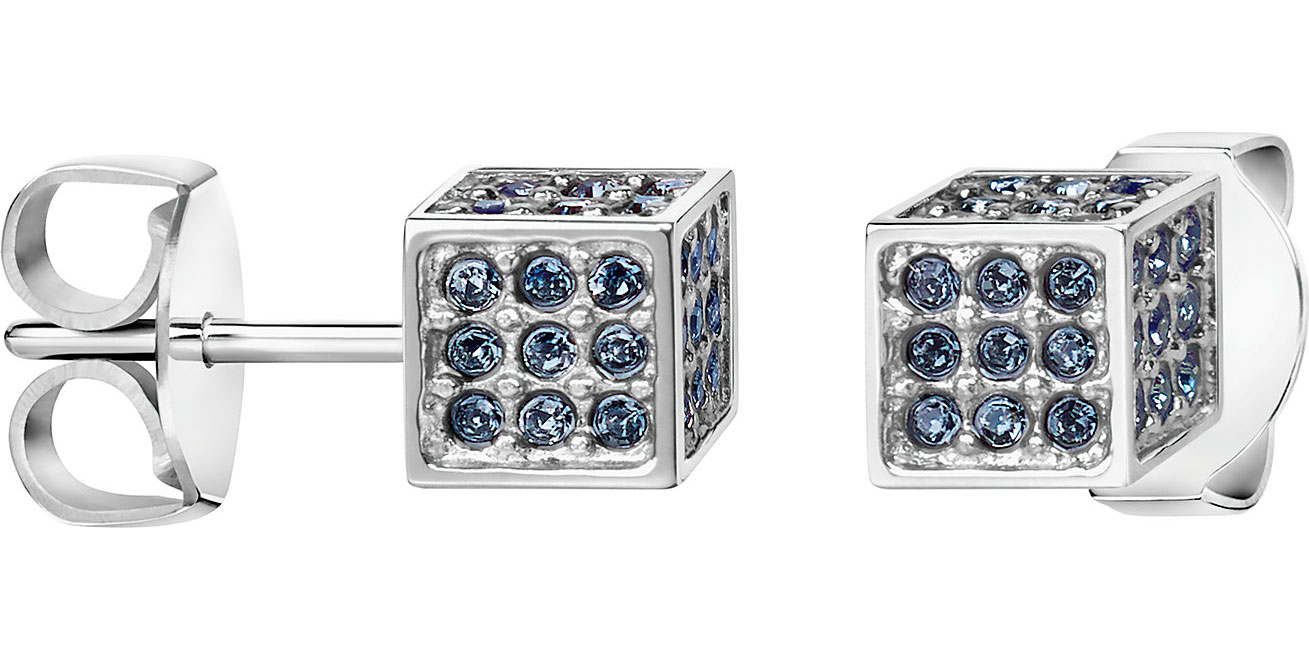 Стальные серьги-пусеты (гвоздики) Calvin Klein KJ9CAE040100 с кристаллами Swarovski