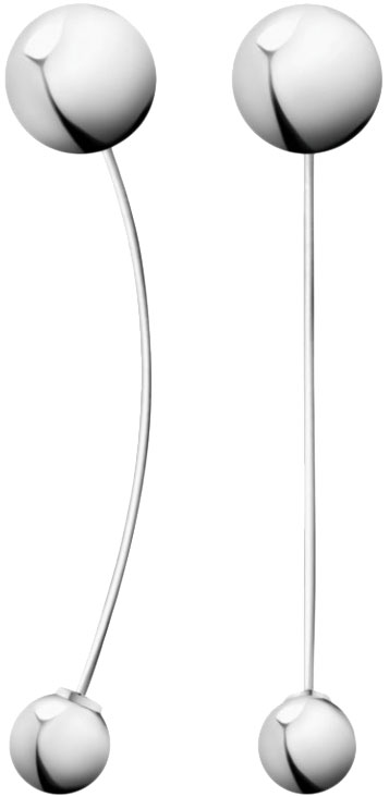 Стальные длинные серьги шарики Calvin Klein KJ9VME000300