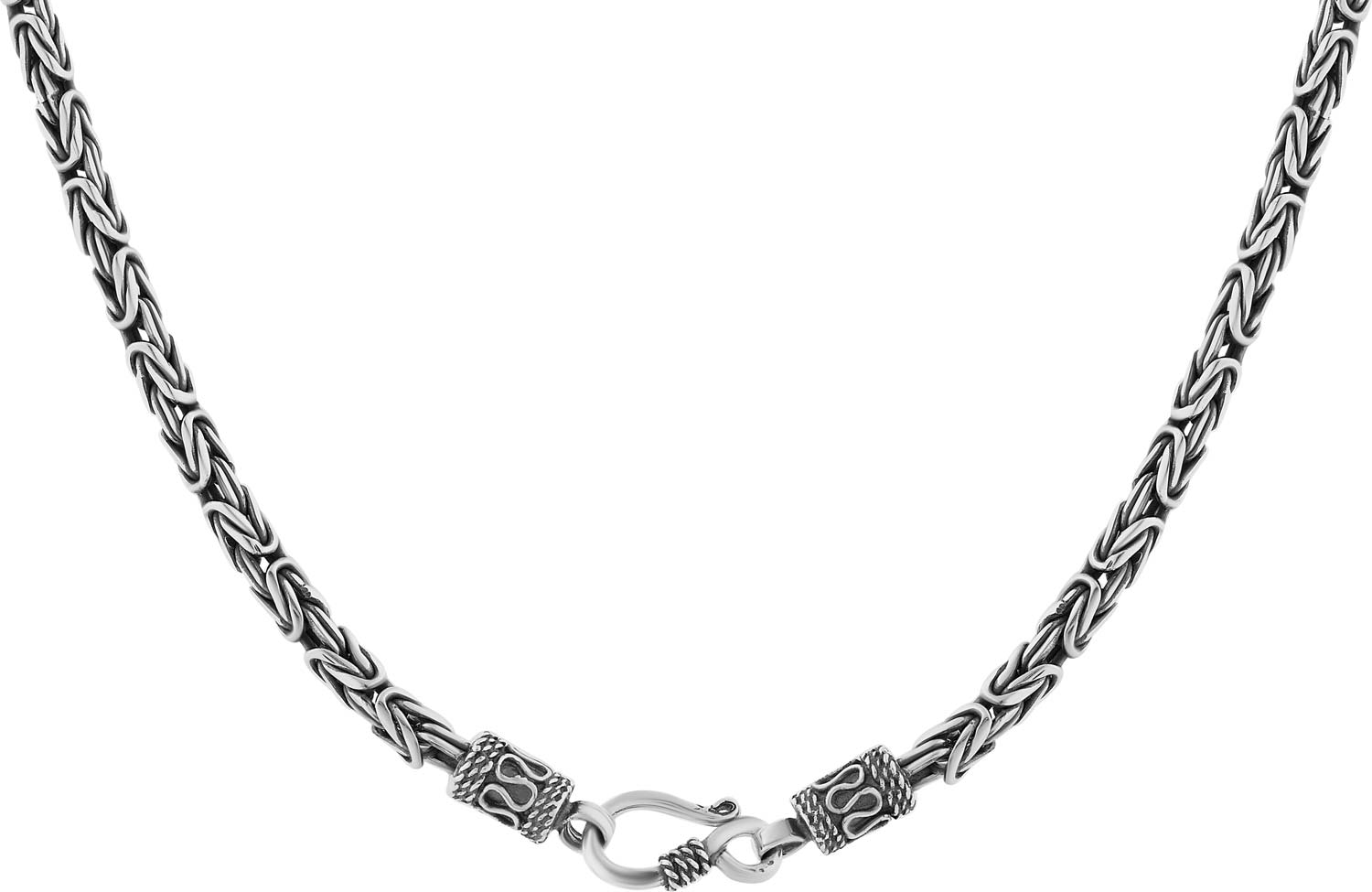 Мужская серебряная цепь на шею Carpe Diem S014701N с плетением кардинал