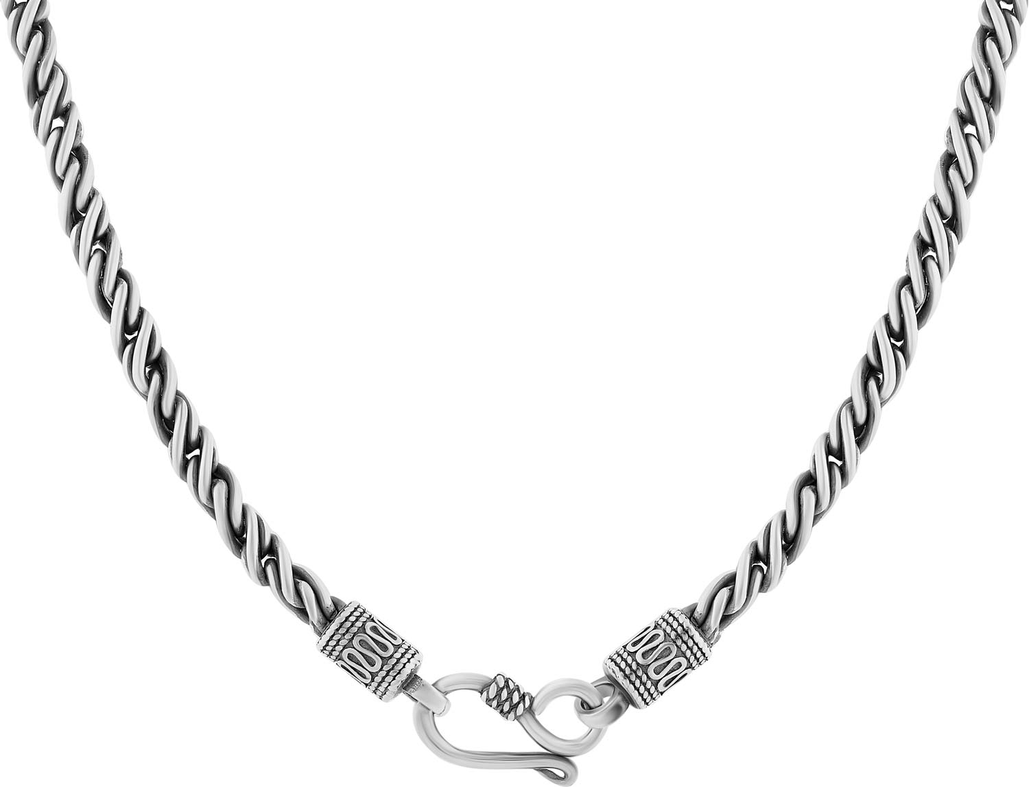 Мужская серебряная цепь на шею Carpe Diem S014801N с плетением кардинал