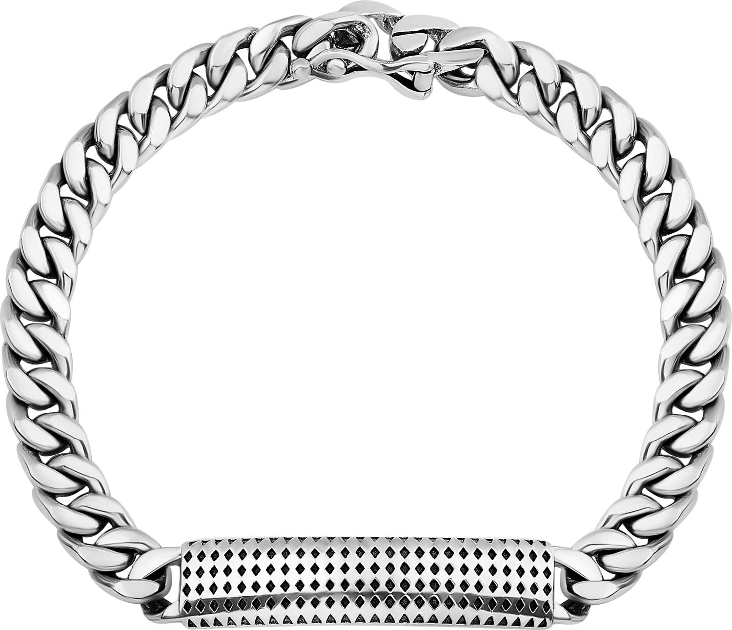 Мужской серебряный браслет цепь Carpe Diem S015701B