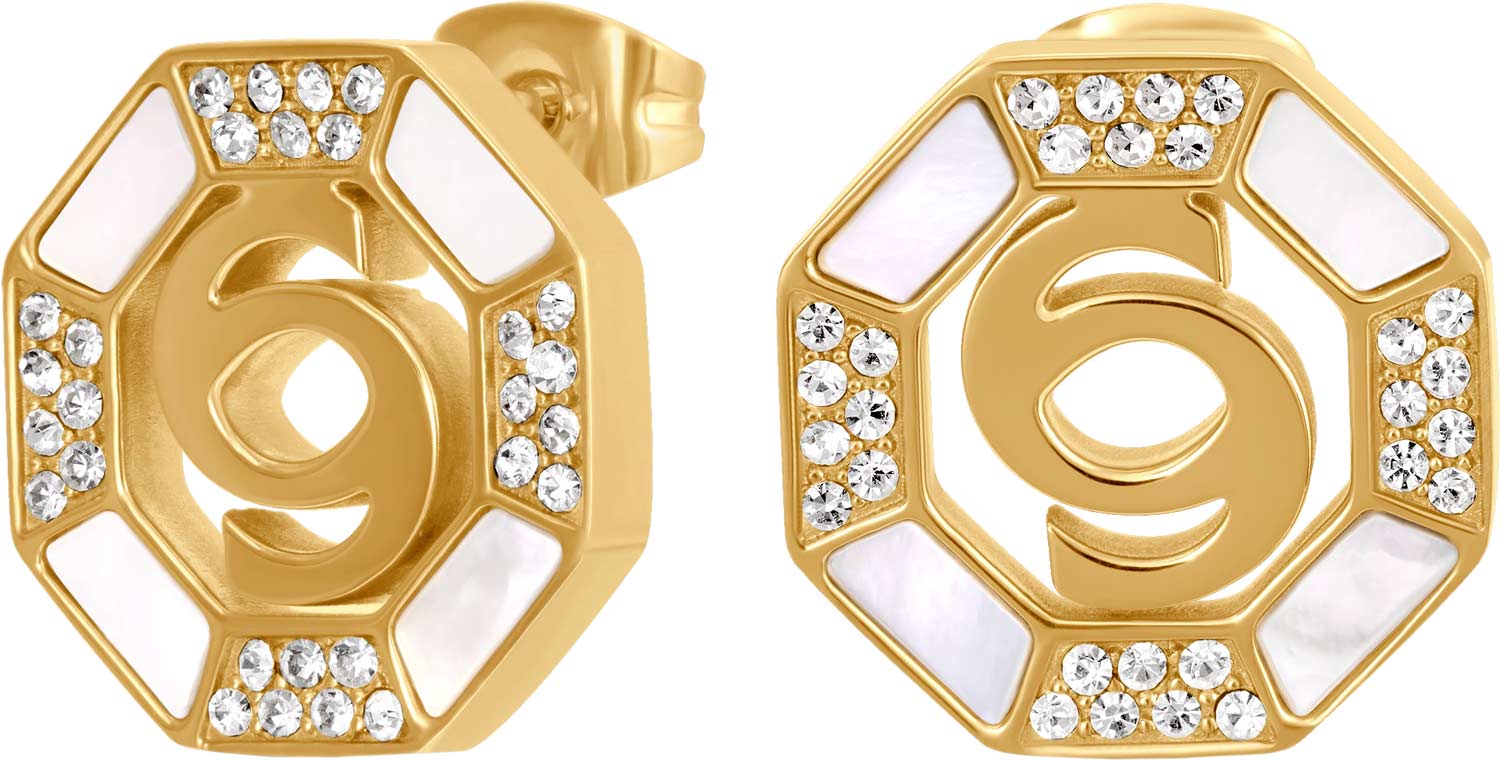 Стальные серьги Cerruti 1881 CIJLE0013601 c перламутром